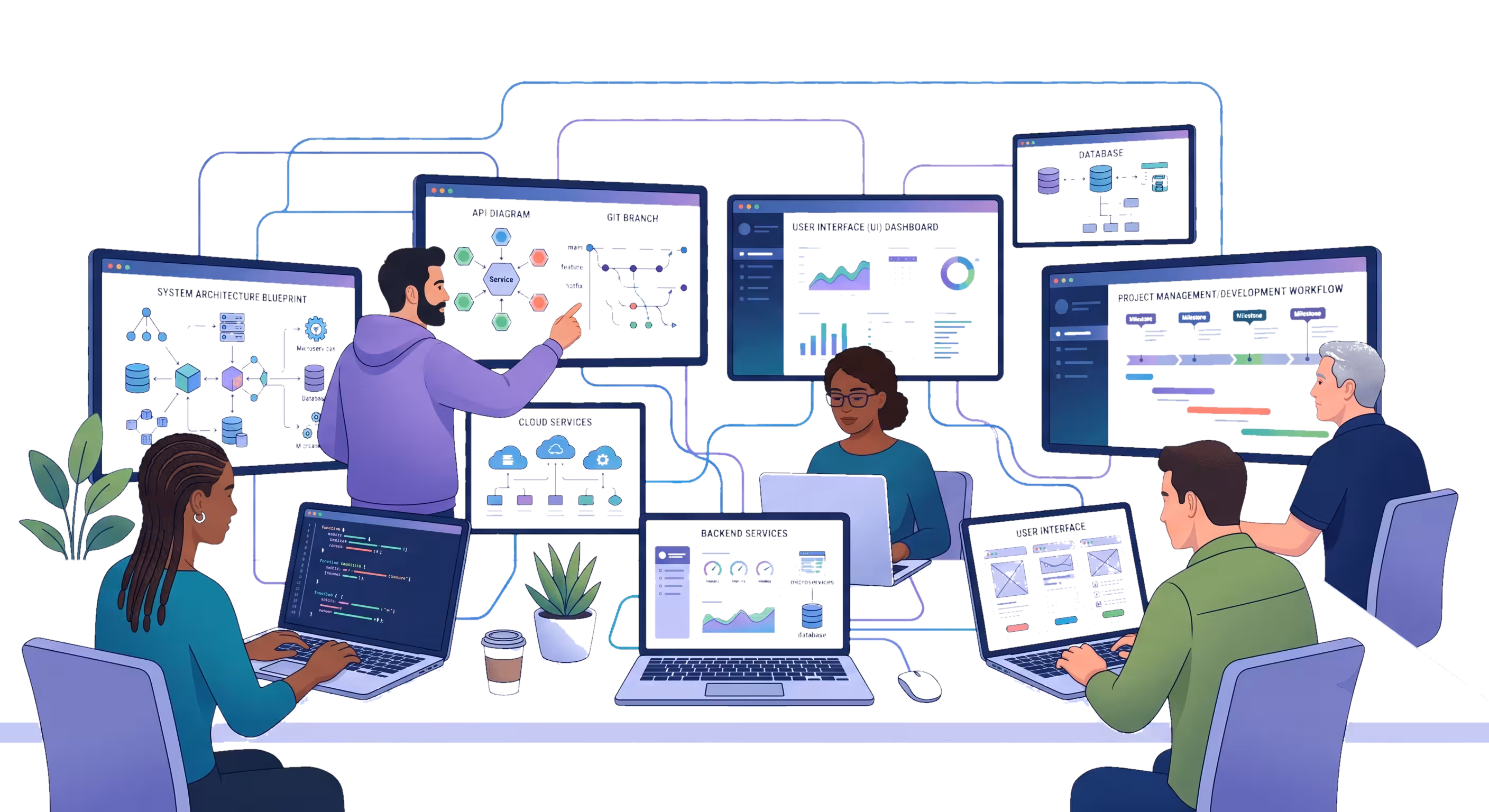 Custom Software Development illustration